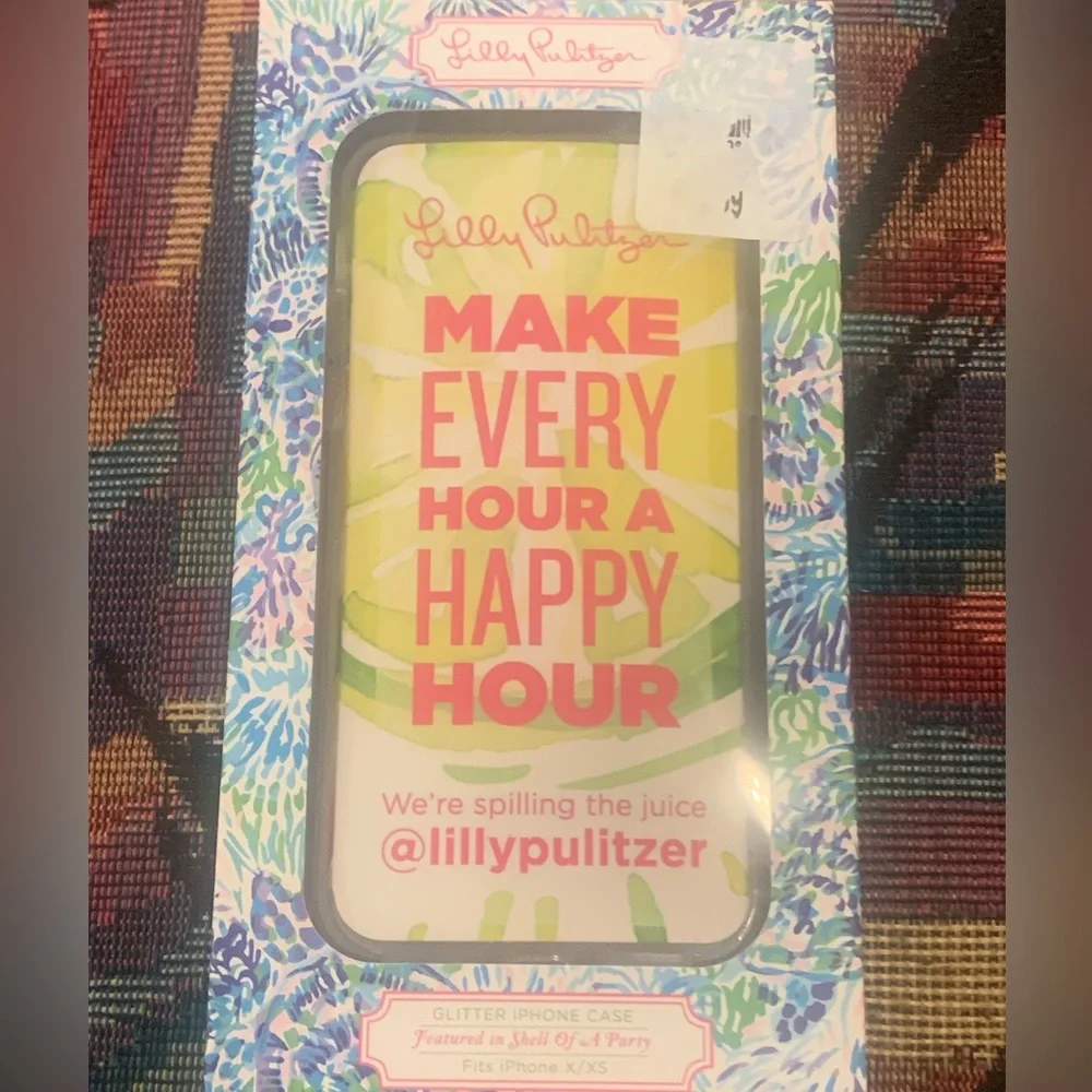 NIB Lily Pulitzer Glitter iPhone Case (NWT)